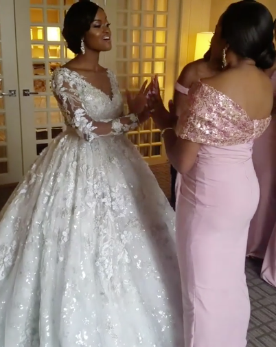 Black Wedding Moment Of The Day: A Bride and Her Twin Share The Sweetest Sister To Sister Moment Ever
